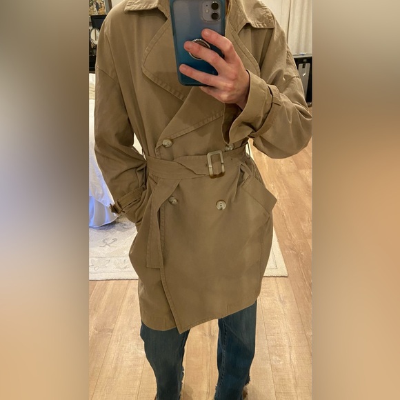 H&M khaki trendy trench coat - Picture 4 of 10